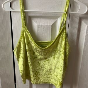 Velvet crop top